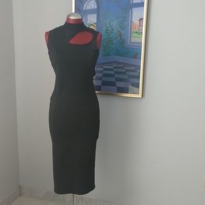 Black Cut-Out Bodycon Dress